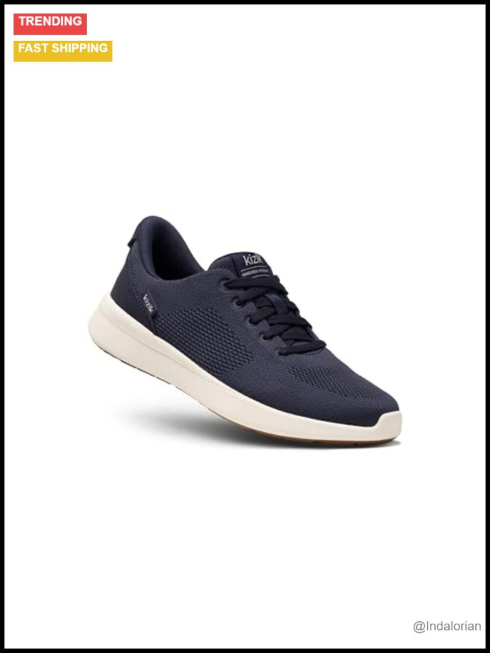 Hands Free Slip On Leather Walking Sneakers Cushioned Comfort
